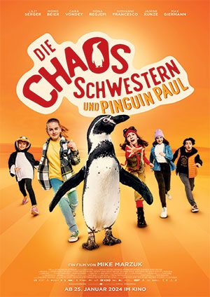 Filmplakat Die Chaosschwestern und Pinguin Paul